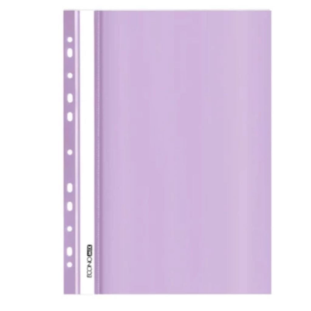 Папка А4 швидкозшивач з перфорацією бузковий гнянець 31510-88 Econo mix