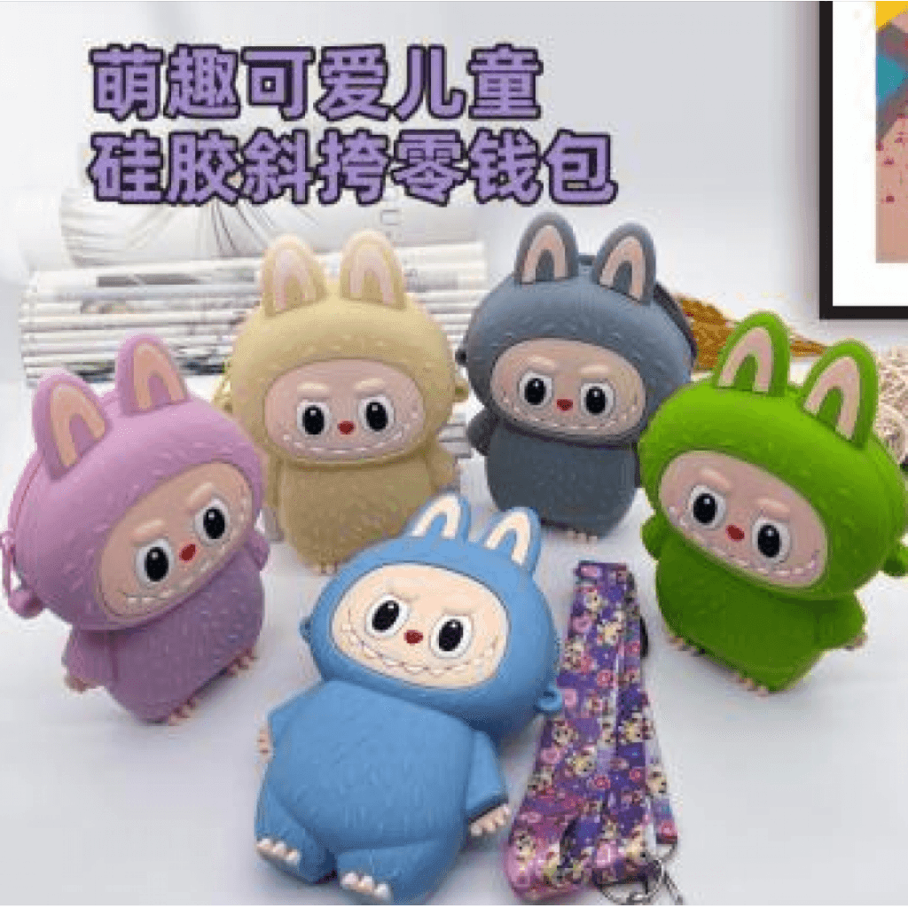 Сумка Labubu 13.5*10*3см силіконова довга ручка LB315 Китай