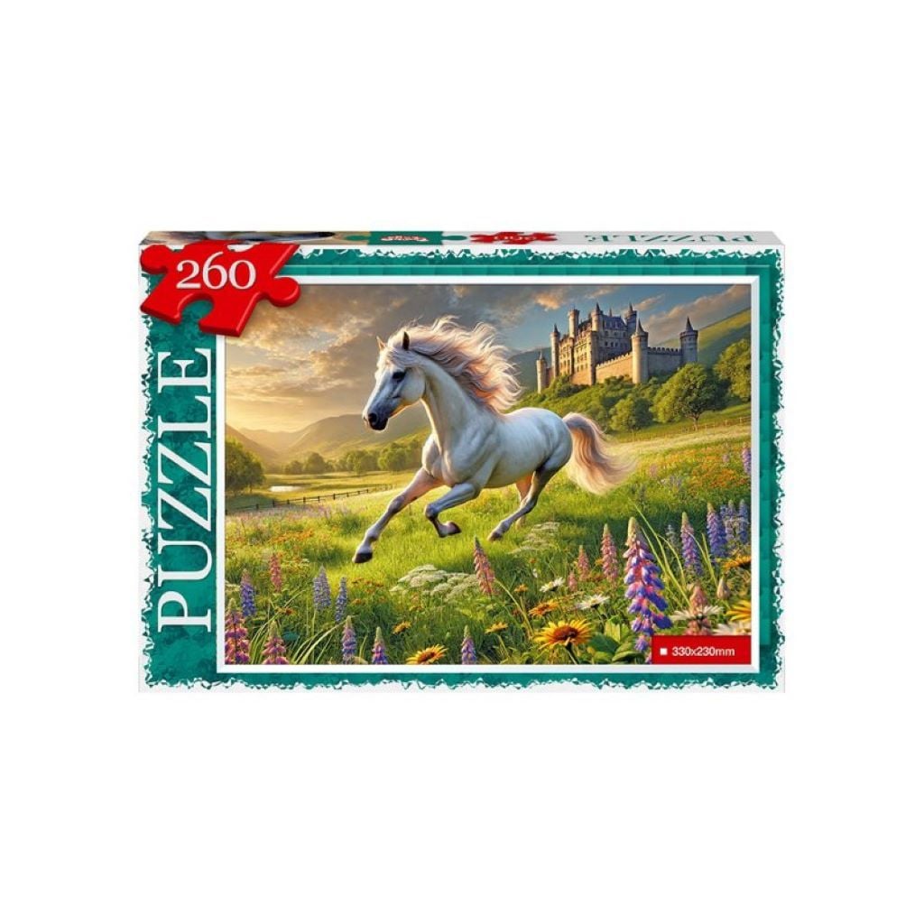 Пазли 260ел Білий кінь 330*230мм у коробці 28*19,5*3см C260-14-03 Danko toys