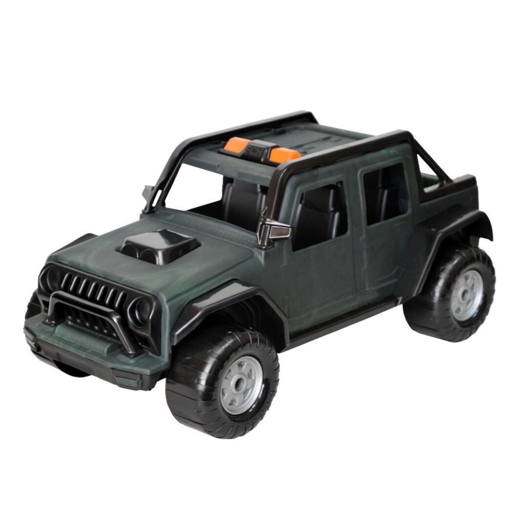 Машина пластик Титан поліцейський 36 см камуфляжний у слюді 40089 Тігрес