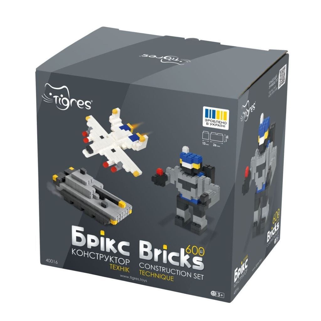 Конструктор 600 ел Брікс Технік у коробці 19*19*14см 40016 Тігрес