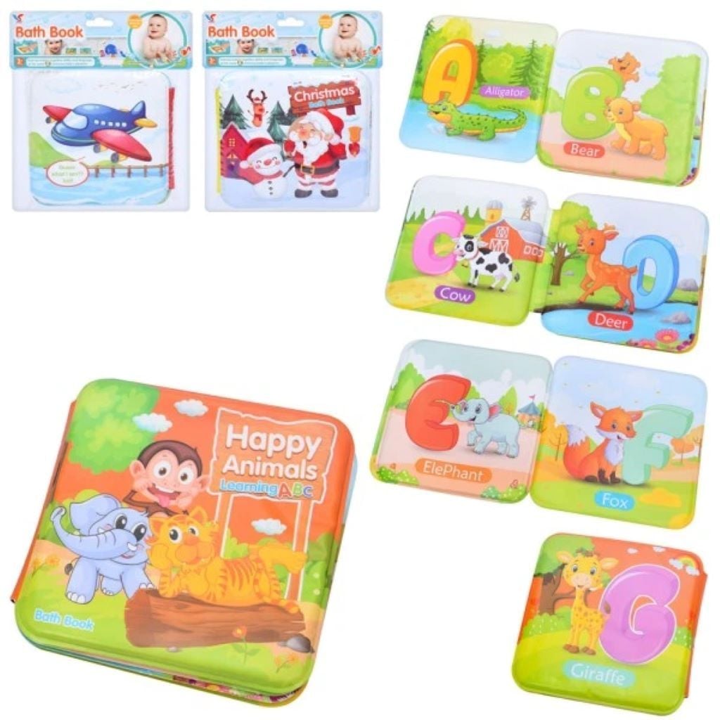 Гра для купання Книжка пискавка слова на англ мові мікс видів в упаковці A119 Xi Shun Toys