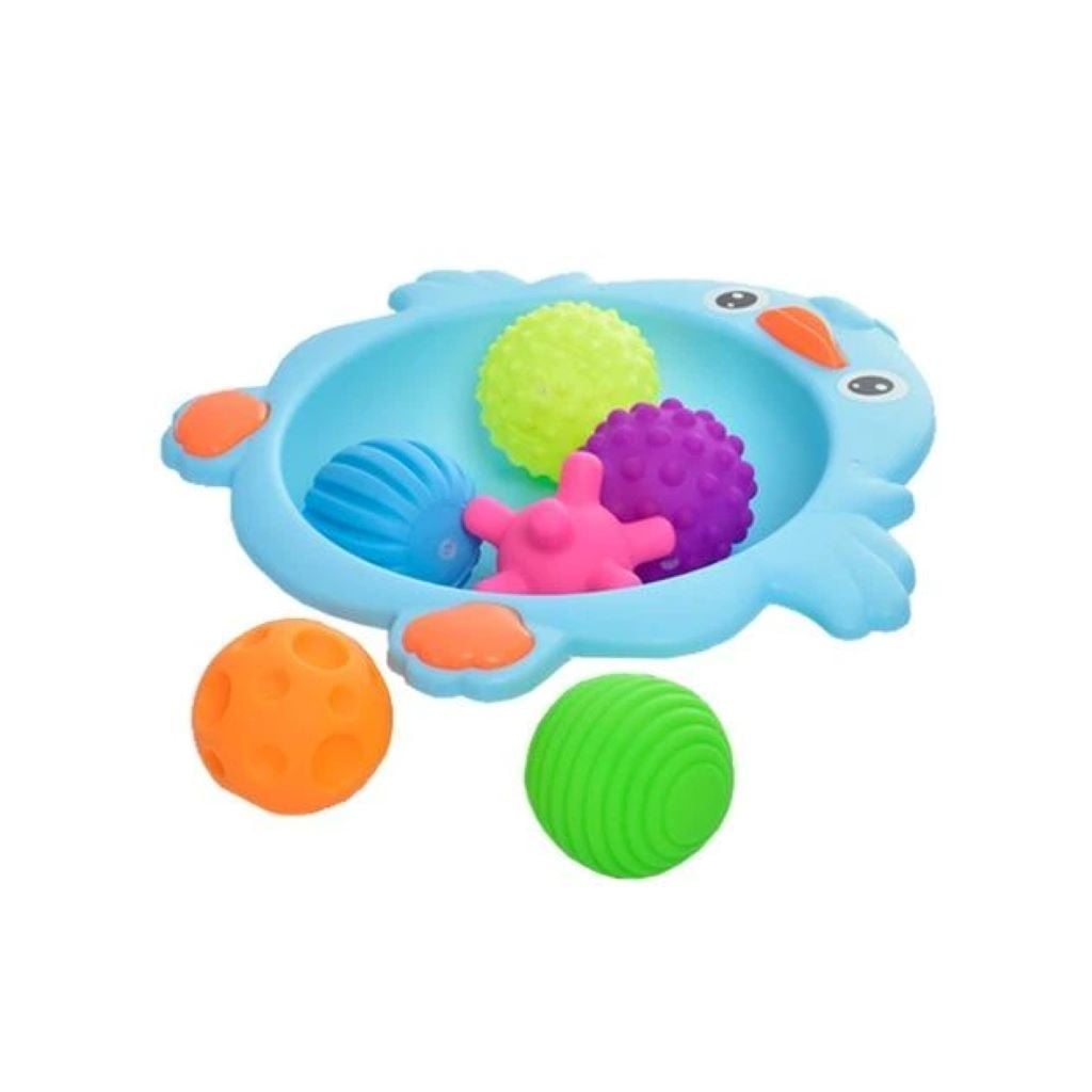 Іграшка для купання Пташка ємність м'яч пискавка 6шт в упаковці 916-48 baby love