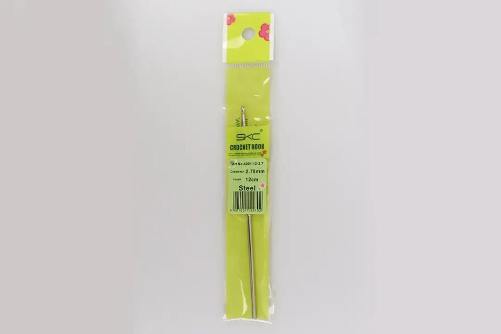 Крючок для плетіння SKC1,1мм сталевий без ручки A001-12-1,1 Індія