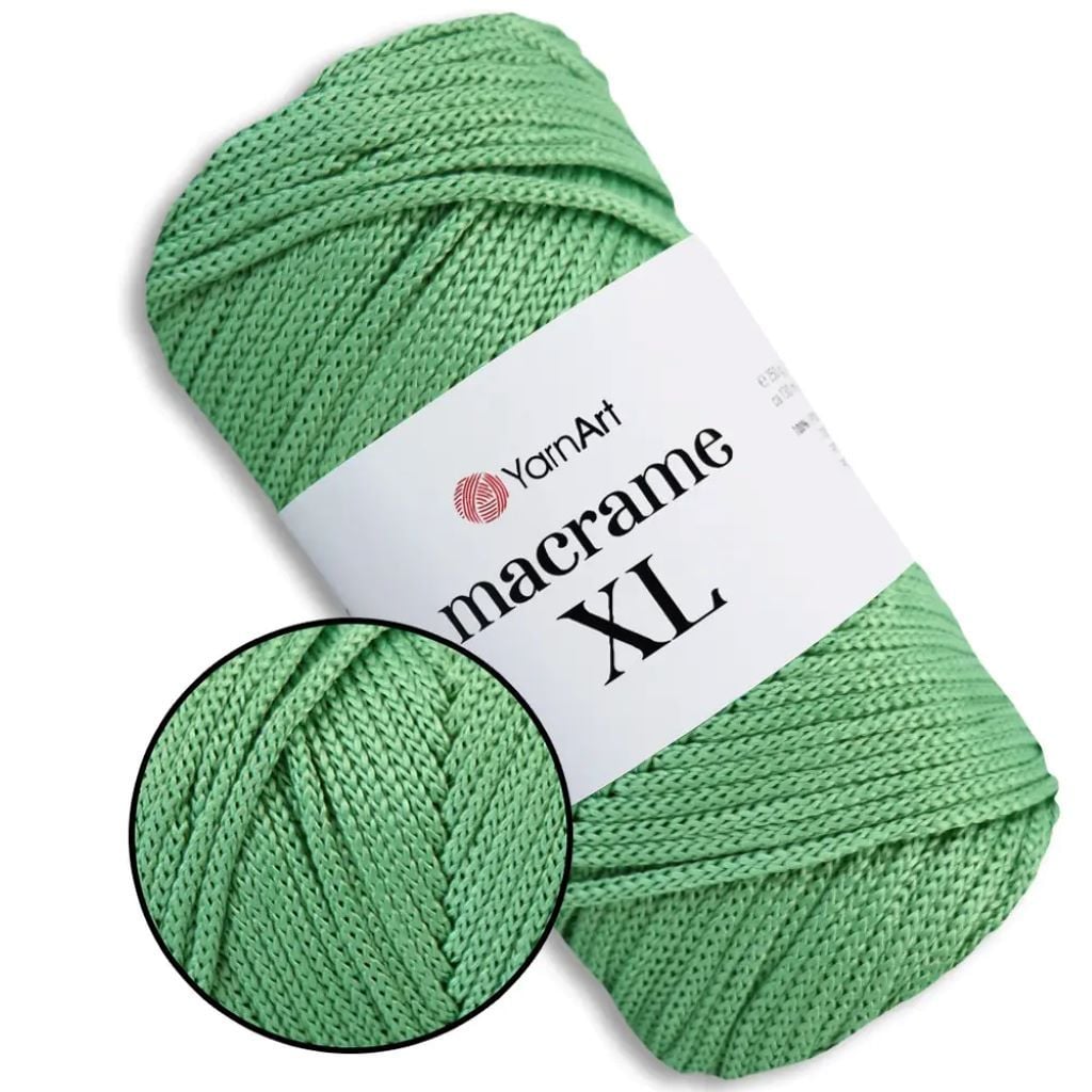 Макраме 6мм 250г 130м XL блідо-зелений поліестр 173-1022 YarnArt