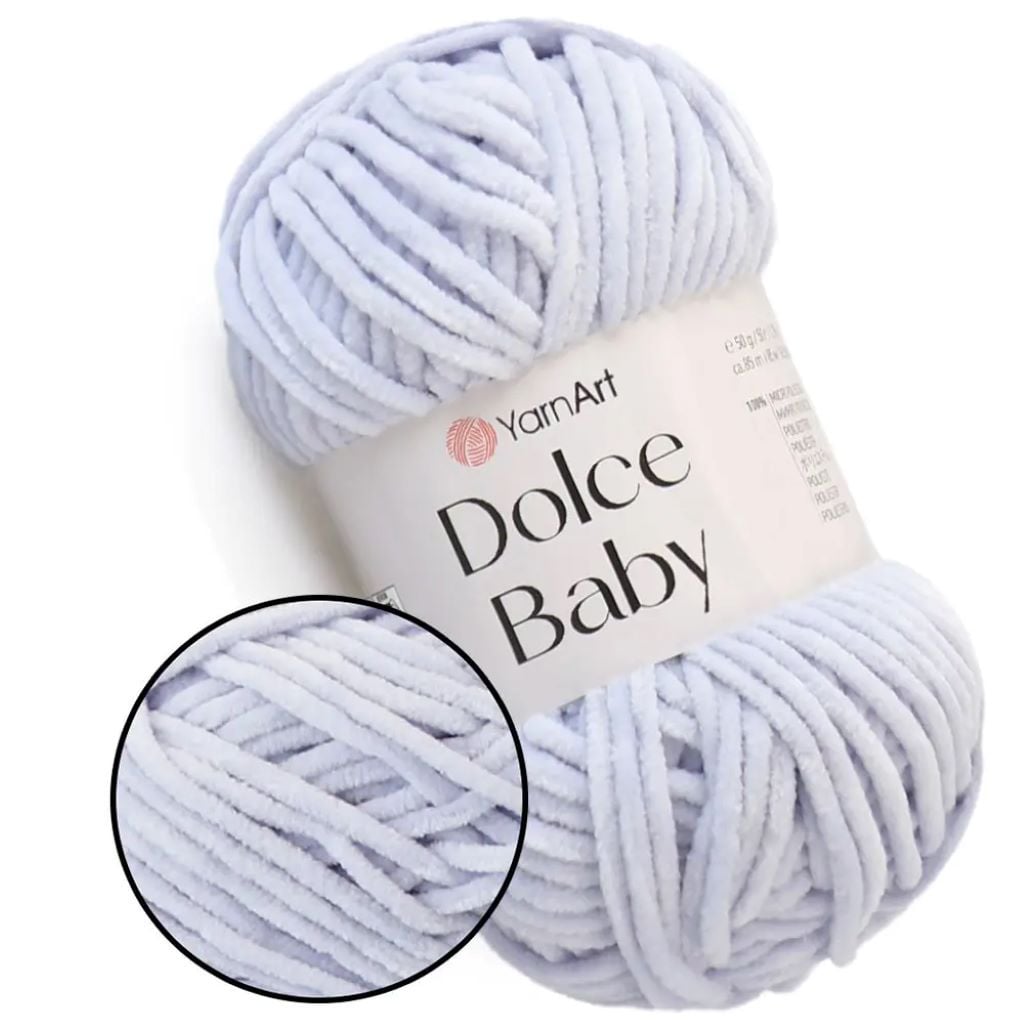 Пряжа Djlce Baby 50гр плюш перлинно-сіра 100% мікрополієстр 776-755 YarnArt