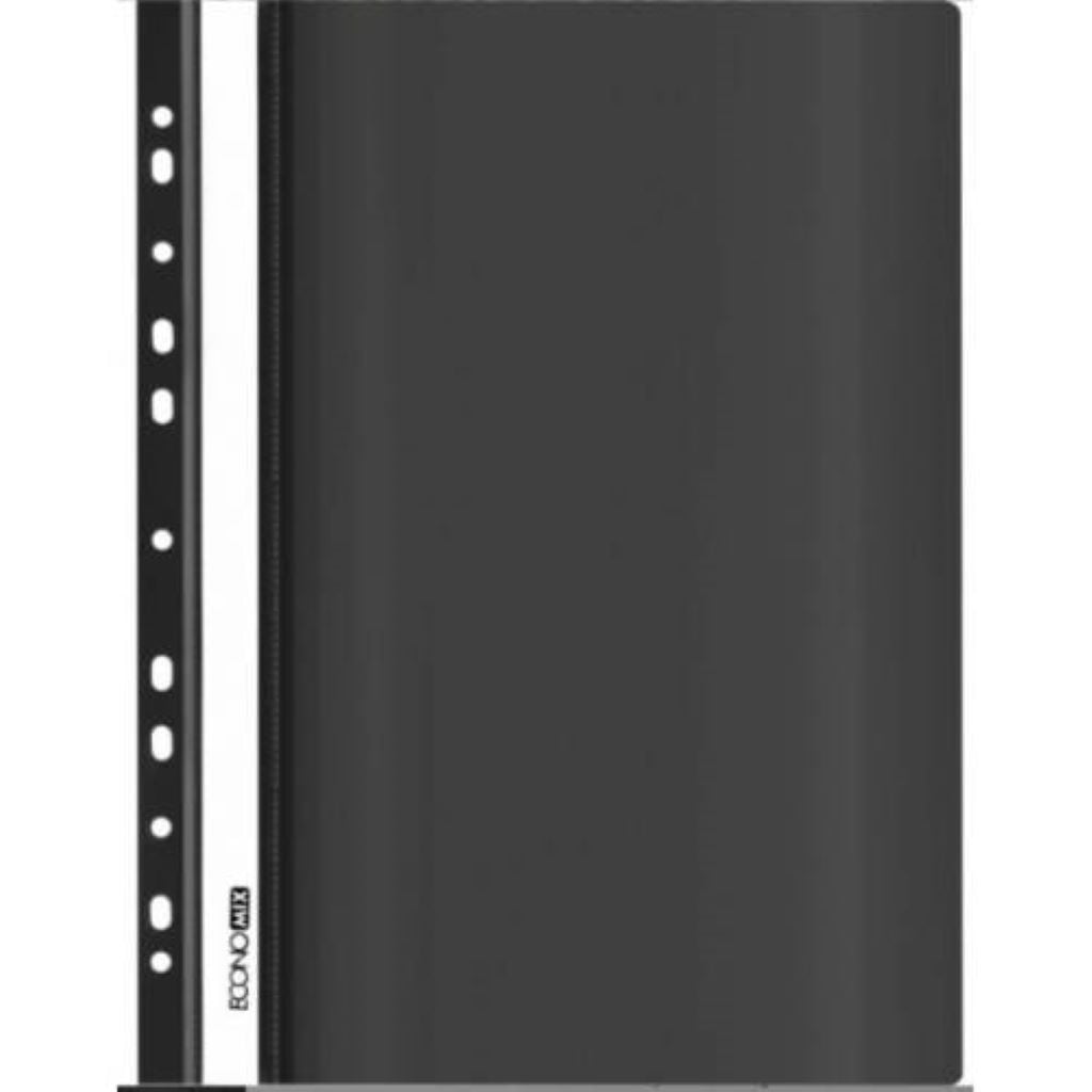 Папка А4 швидкозшивач з перфарацією чорна 31510-10 Econo mix