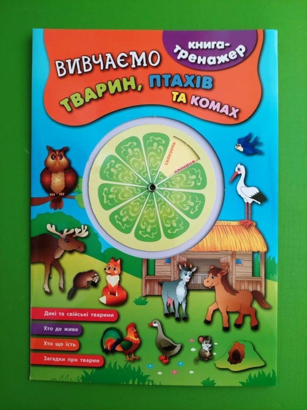 Книга-тренажер Вивчаємо тварин птахів та комах 841329 УЛА