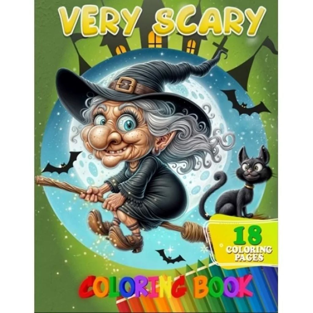 Розмальовка А4 Very Scary 18 малюнків на скобі A05122404 Jumbo