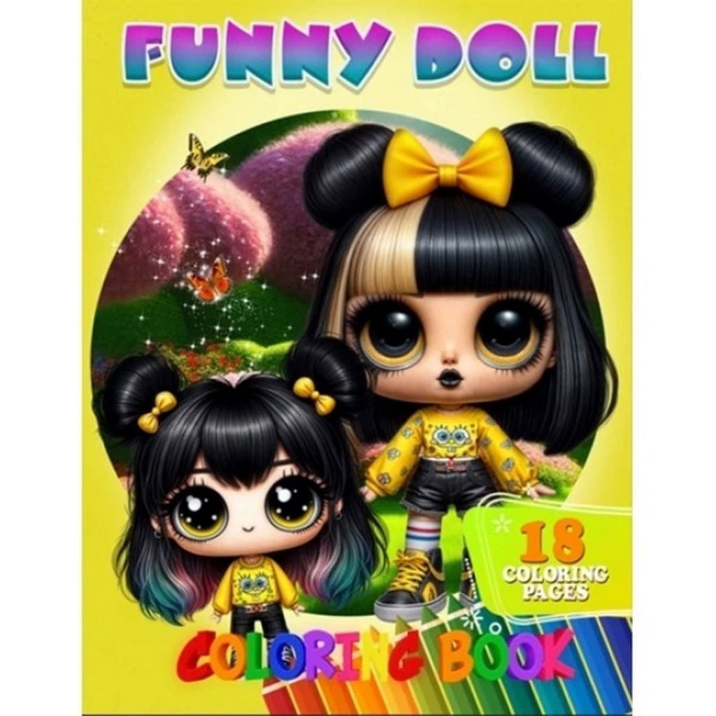 Розмальовка А4 Funny Doll 18 малюнків на скобі А05122405 Jumbo