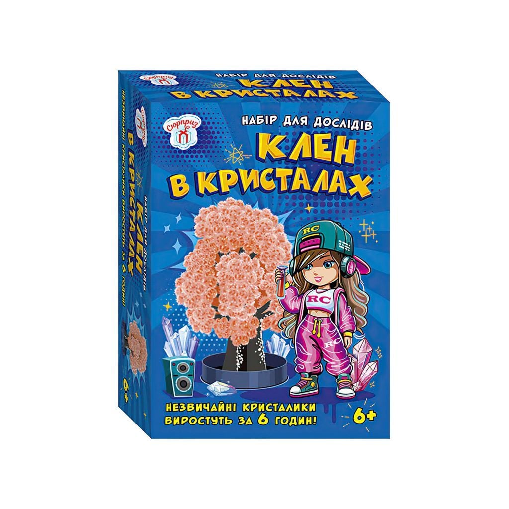 Кристал зростаючий Клен в кристалах набір для дослідів у коробці 10114182У Україна