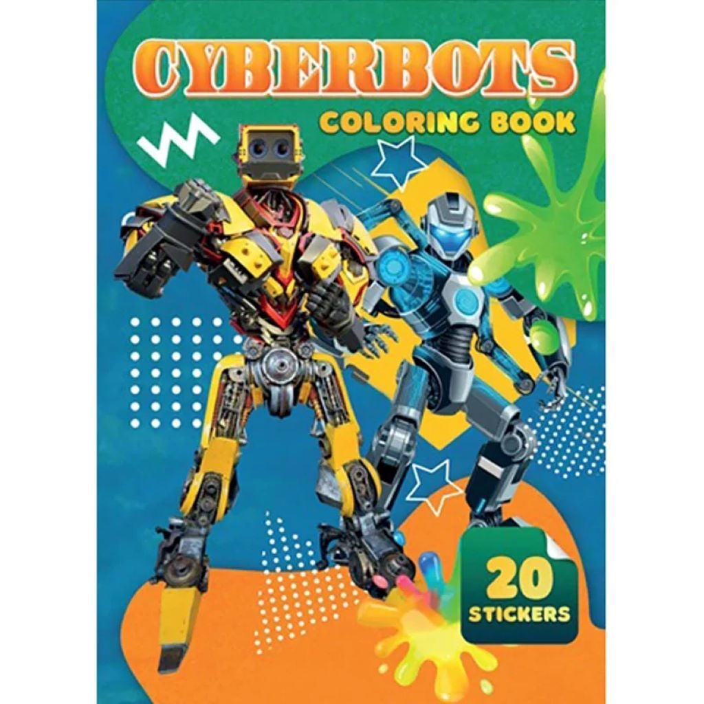 Розмальовка А4 Cyberbots 20 наліпок на скобі A06012501 Jumbo