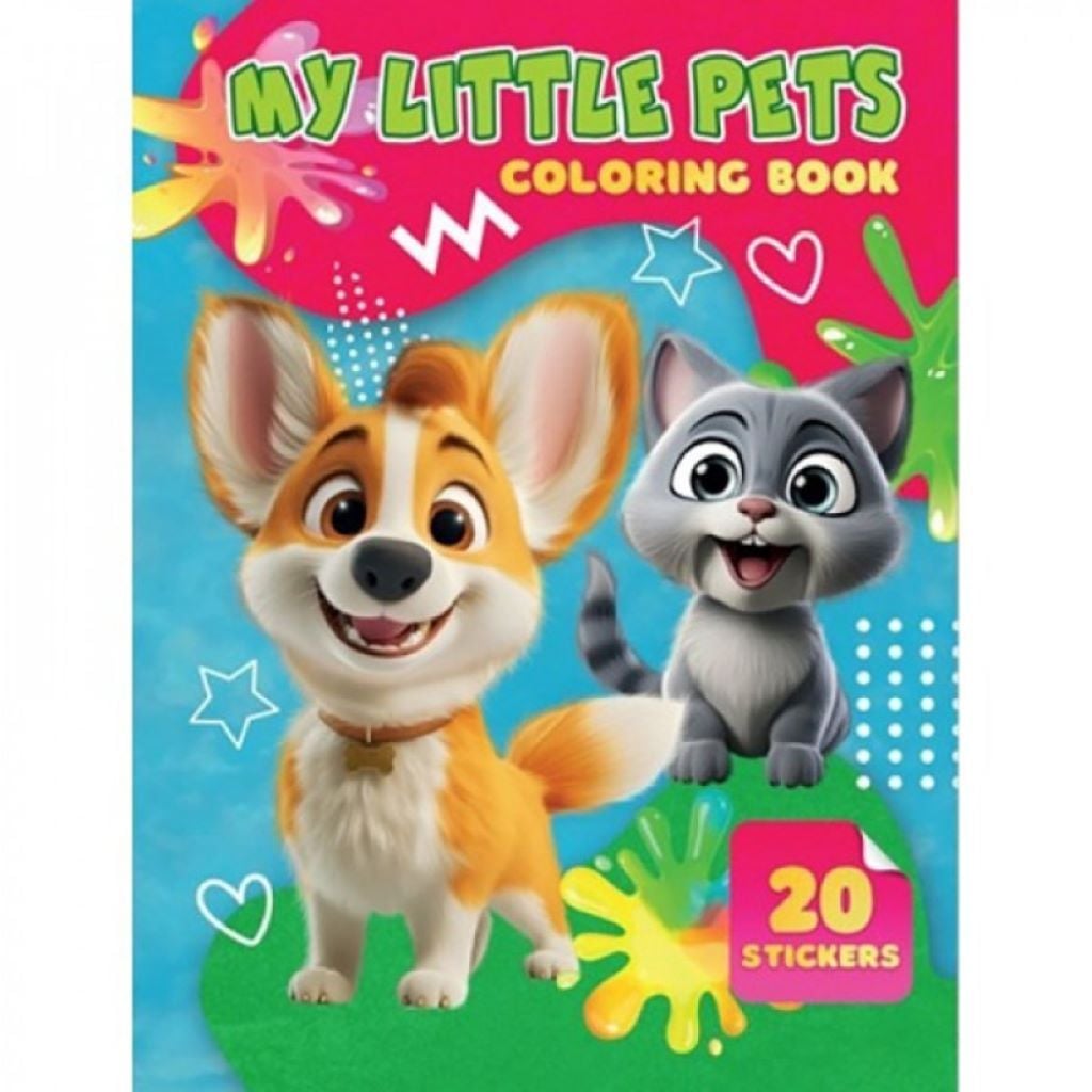 Розмальовка А4 My Little Pets 20 наліпок на скобі A06012504 Jumbo
