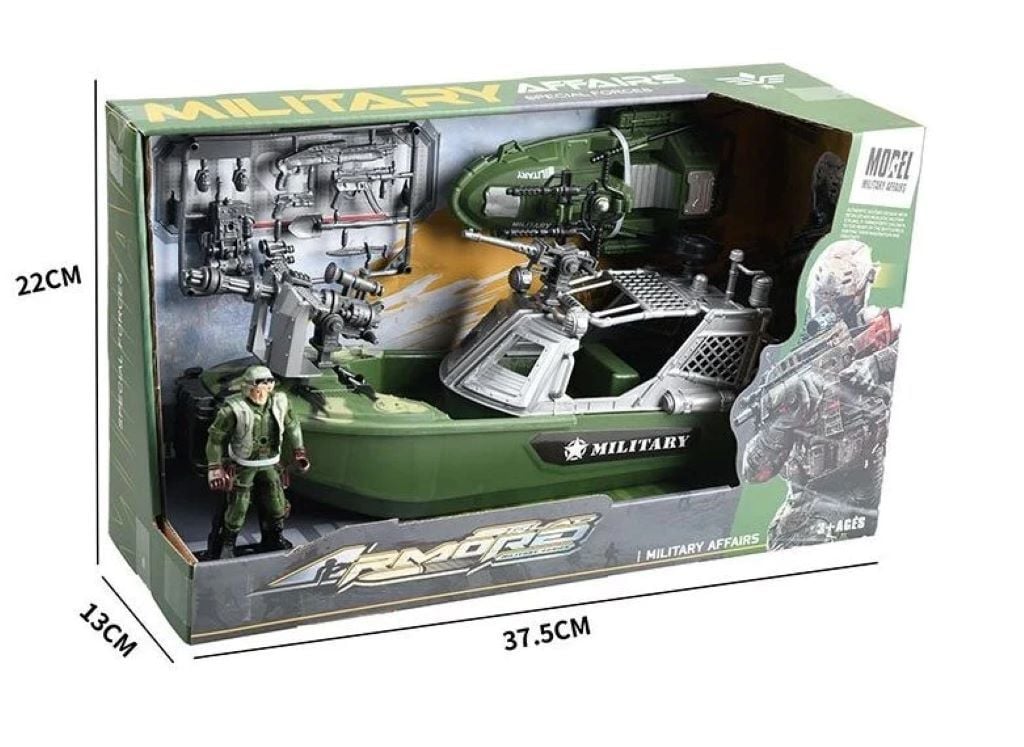 Військова техніка набір 2 катера фігурка зброя у коробці 10-2 Китай