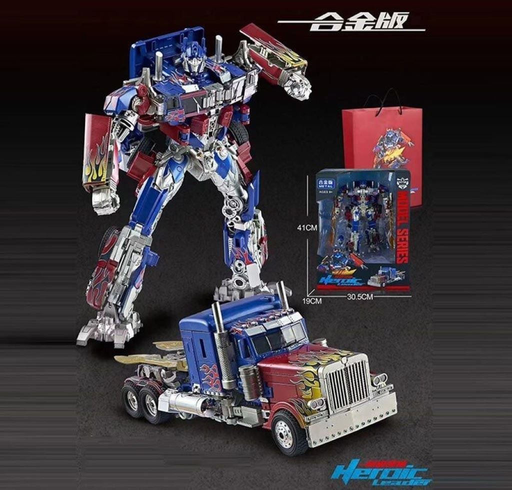 Трансформер робот машина Оптімус Прайм 28см з мечем в коробці 2966-11 Crazed