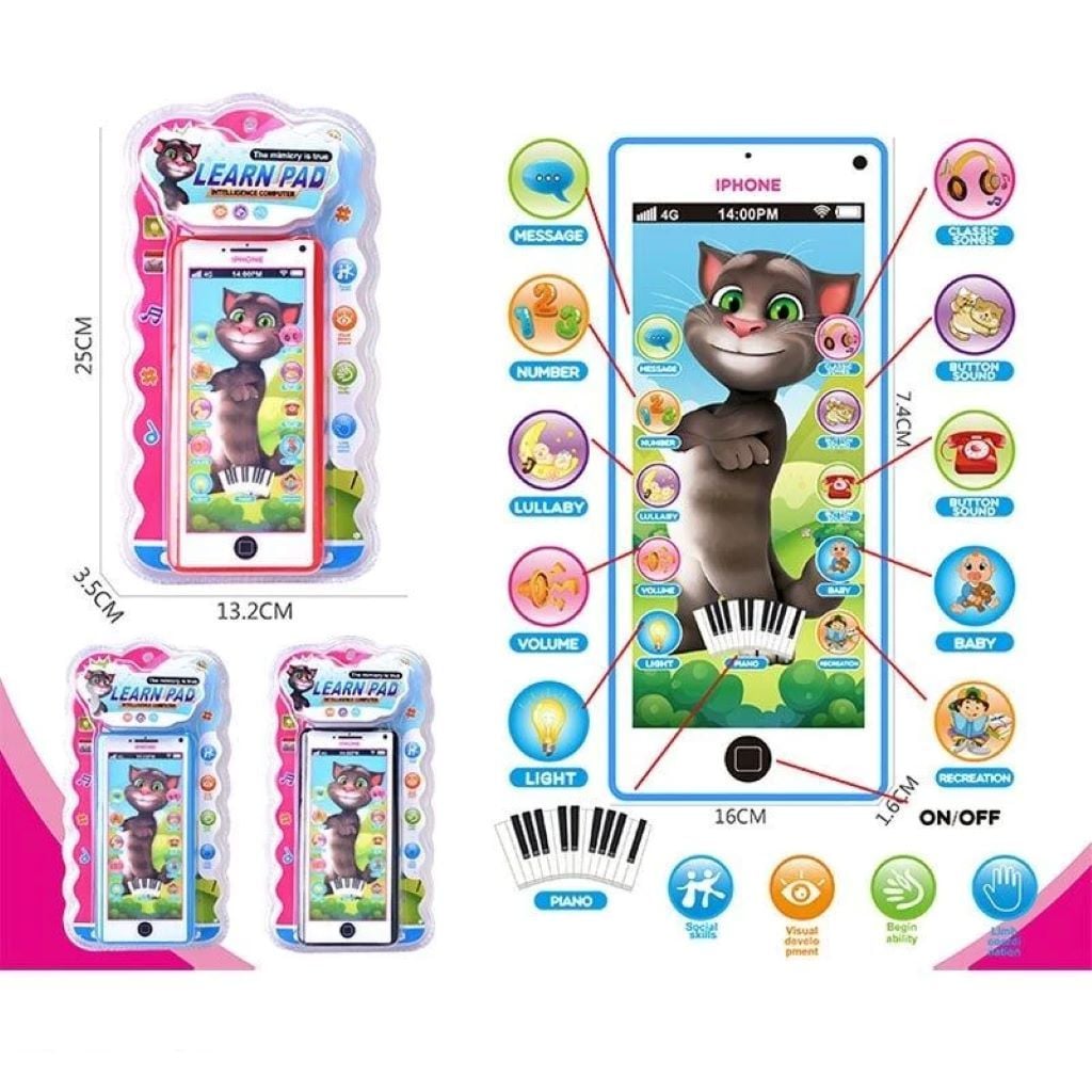 Телефон кіт Том сенсор 10 функцій світло звук у коробці 678-9-2A Китай