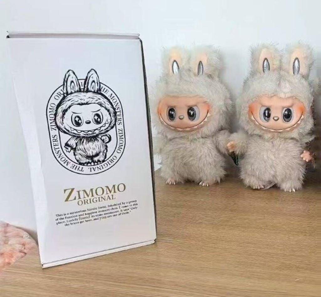 М'яка іграшка Zimomo 40 см рухомі очі в коробці біла M19794 Китай