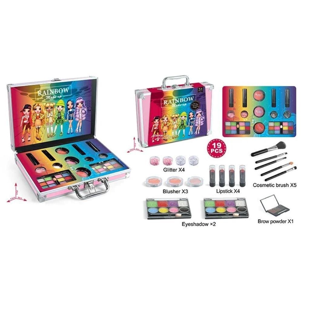 Косметика набір Rainbow помада тіні рум'яна у валізі 29*22*5см Ft2042 Китай