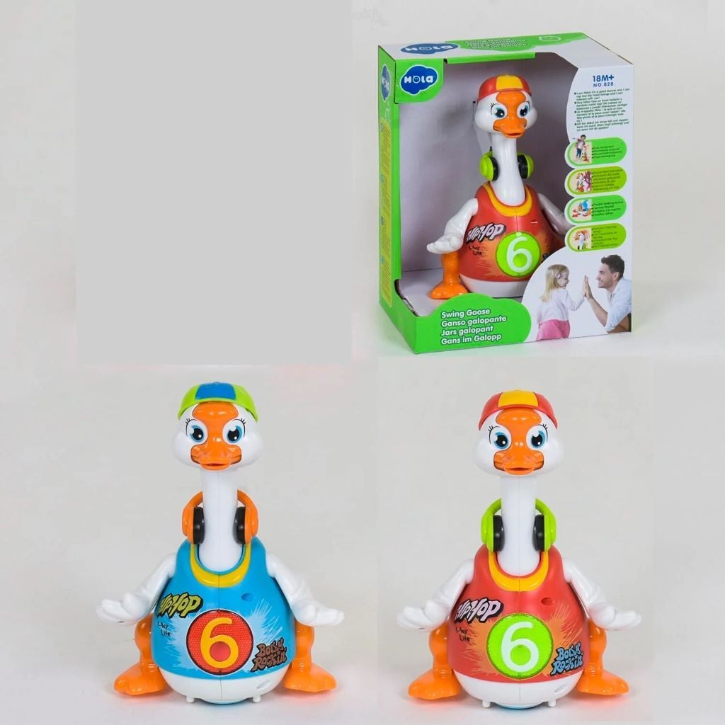 Гусак музичний світло пісні танцює англ озвуч 20см у коробці 828 Hola