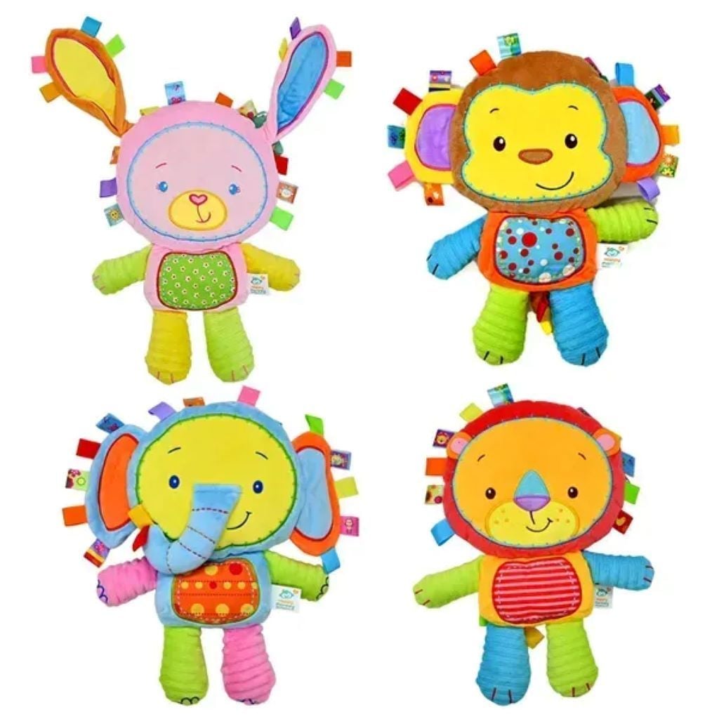 Брязкальце Тваринки 30см текстильне у пакеті C75355 Happy monkey