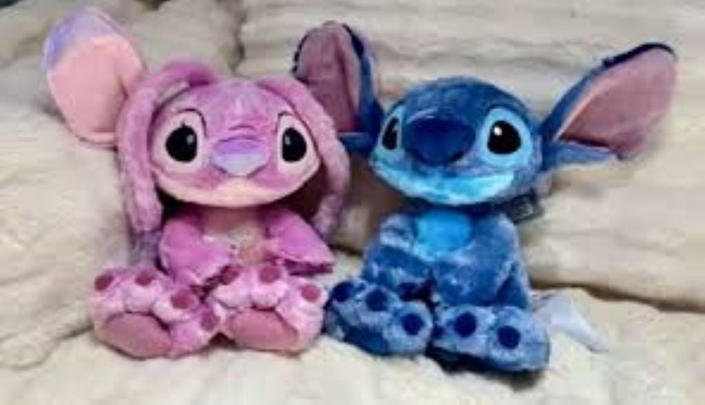 М'яка іграшка Стіч 30см дихаючий на батарейках два кольори синій та рожевий в пакеті 9995661 Китай