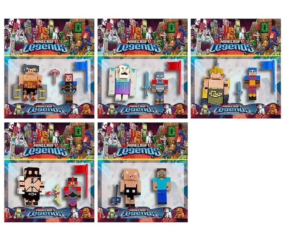 Герої типу Minecraft 2 фігурки аксесуари мікс видів на планшеті 30*30*6см WL23111 Китай