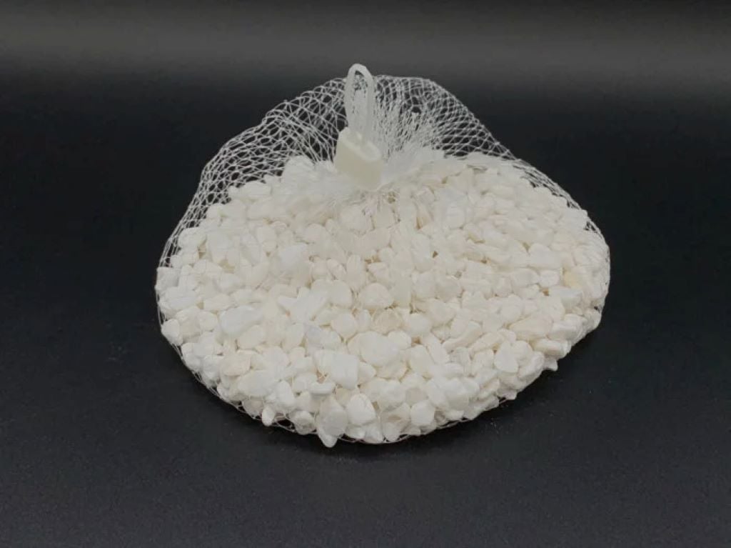 Камінь 500г білий подрібнений у сітці KM-013 Китай