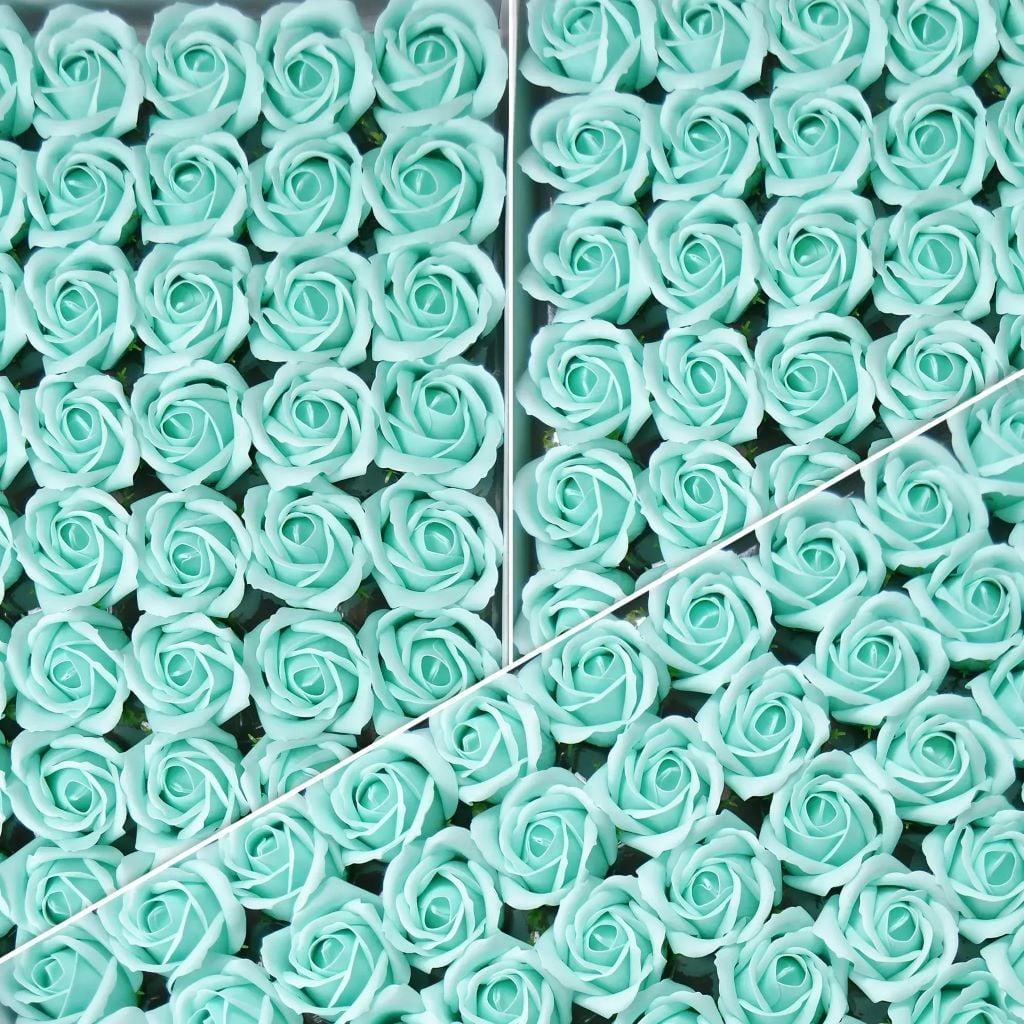 Штучна квітка троянда головка 5см мильна мікс кольорів 25000 Китай