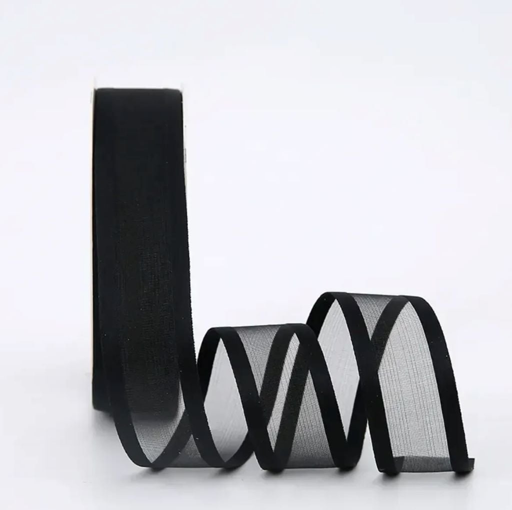 Стрічка 2,5см органза 18м мікс кольорів 60500-06 Sinowrap