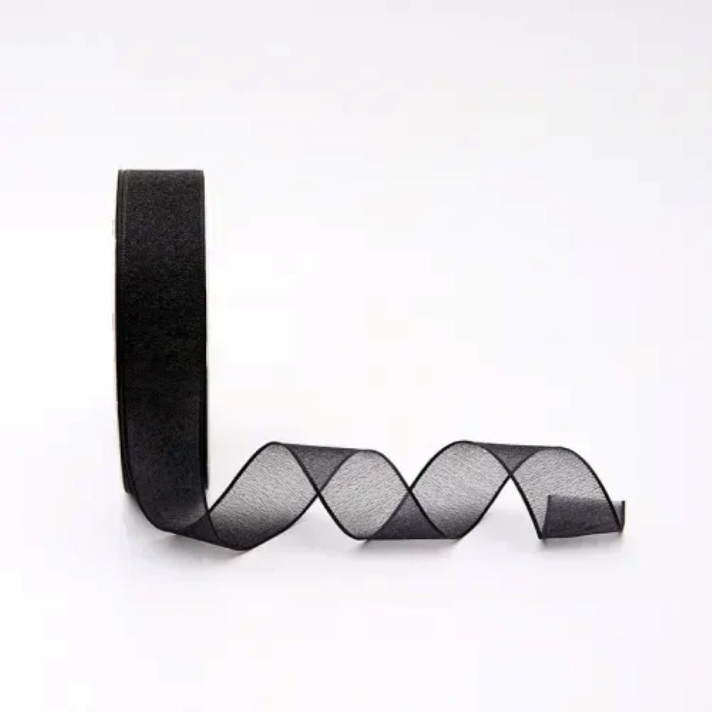 Стрічка 2,5см органза мікс кольорів 60636 Sinowrap