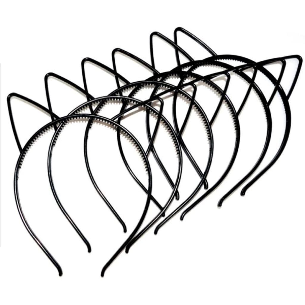 Обруч для волосся вушка Кішки пластик мікс кольорів 0106-204 Китай