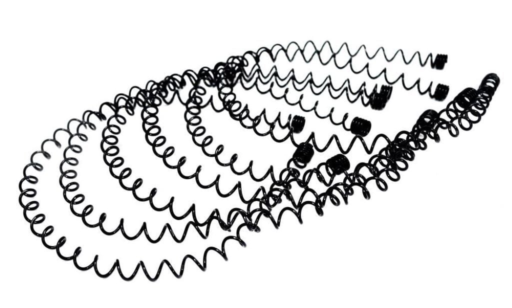 Обруч для волосся Пружинка металевий чорний 0204-776 Китай