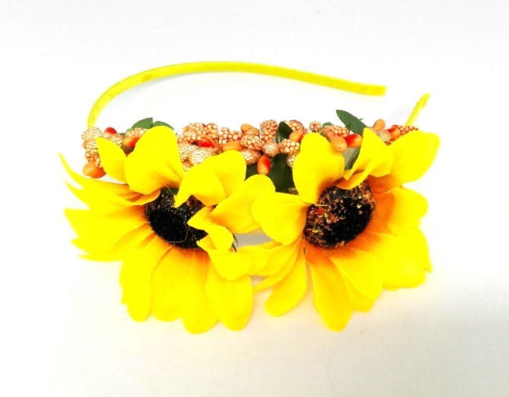 Обруч для волосся Гербера жовта 0206-013 Україна