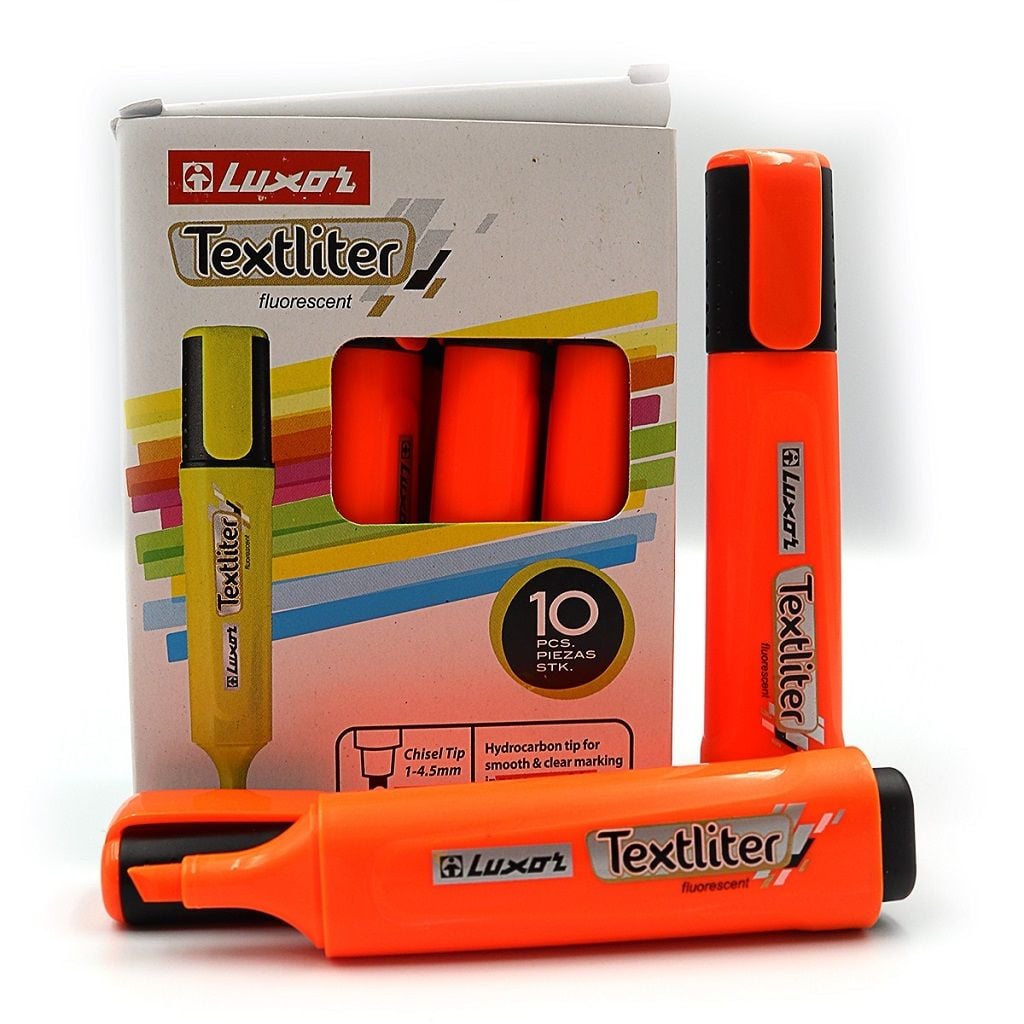 Текстовиділяч 1-4,5мм помаранчевий скошений Textliter 4013 Luxor