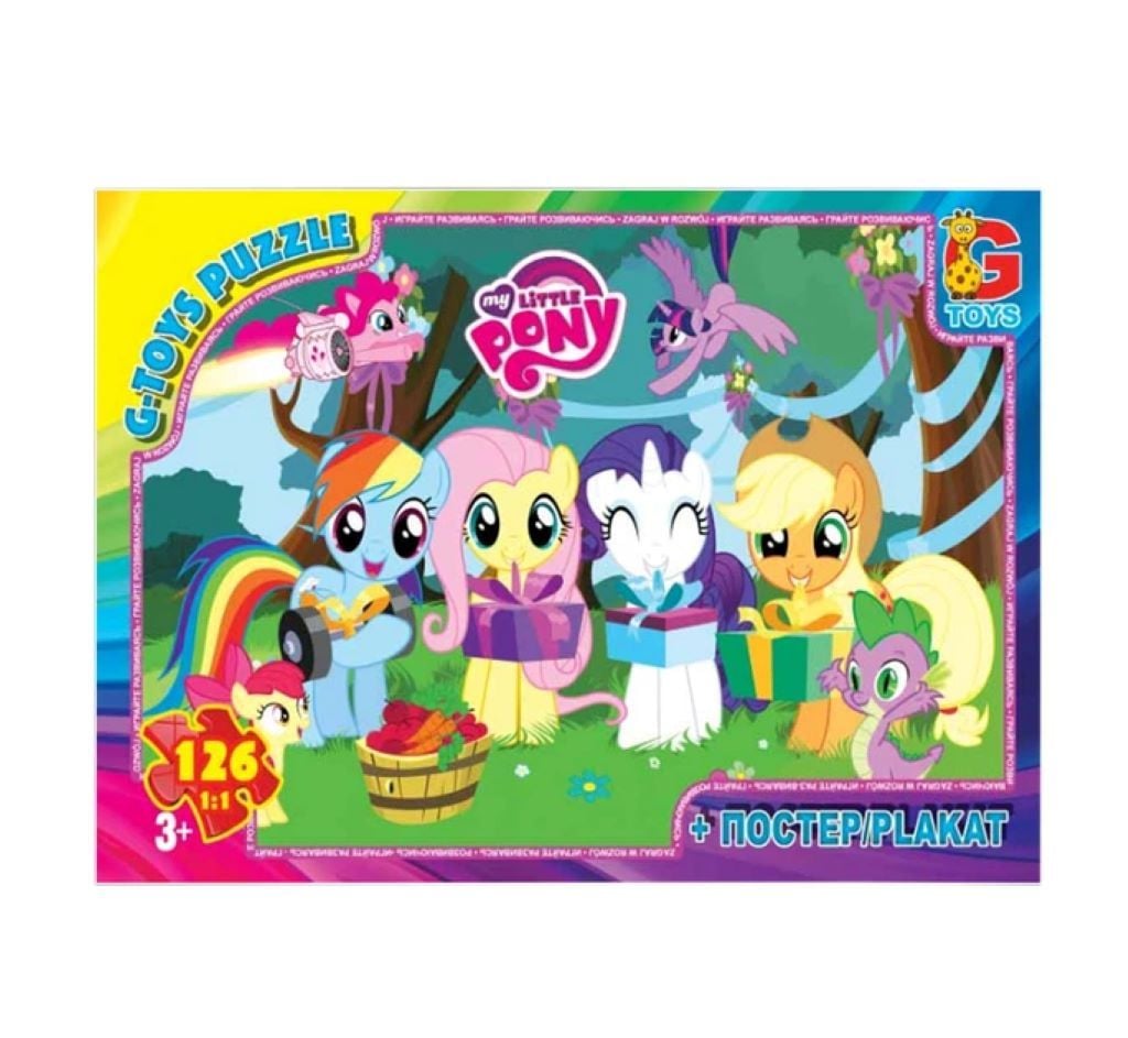 Пазли 35ел My little Pony+ постер у коробці 19*13*3см MLP012 G-Toys