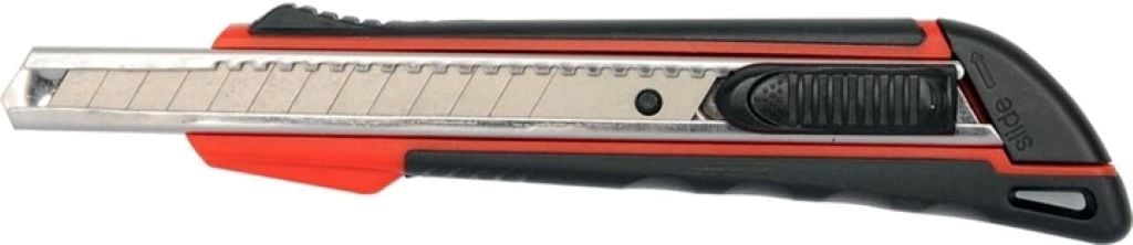 Ніж канцелярський 9мм з висувним лезом з відломними сегментами на планшеті YT-7506 YATO