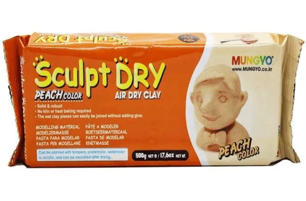 Маса для ліплення 500г Sculpt Dry персикова MUNGYO самозастигаюча MF-500 КНР