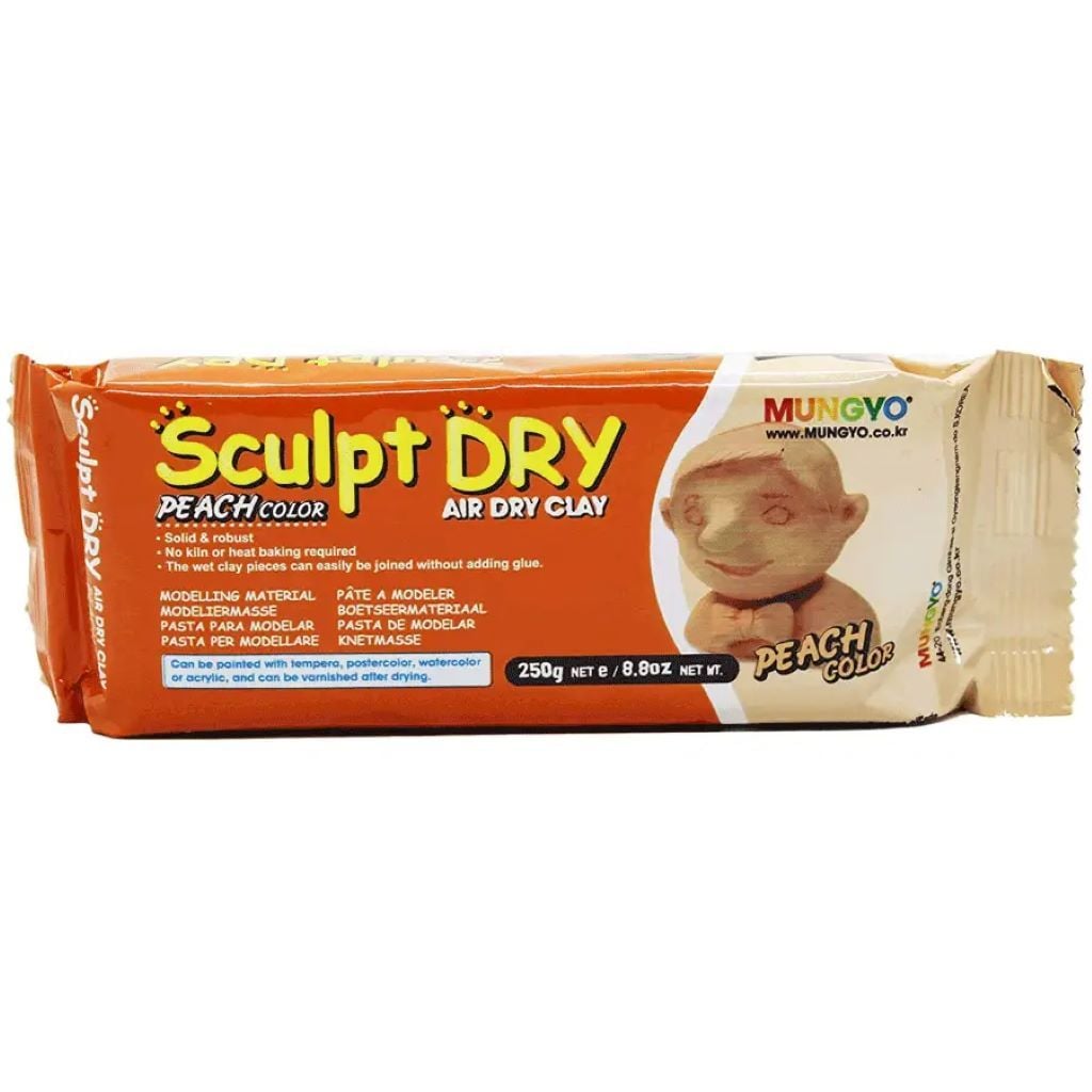 Маса для ліплення 250г Sculpt Dry персикова MUNGYO самозастигаюча MF-250 КНР