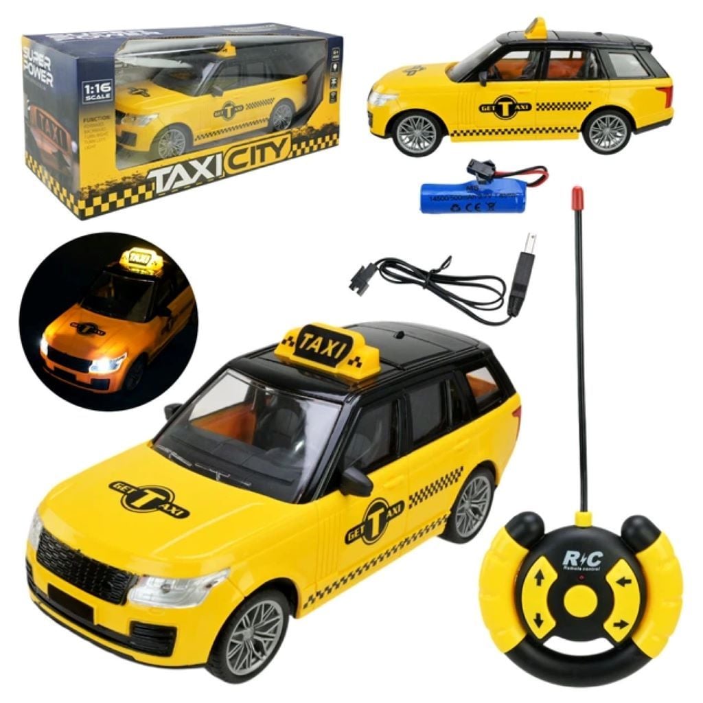 Машина на р/к Taxi city на акумуляторі в коробці 32*13,5*13см T9012A Китай