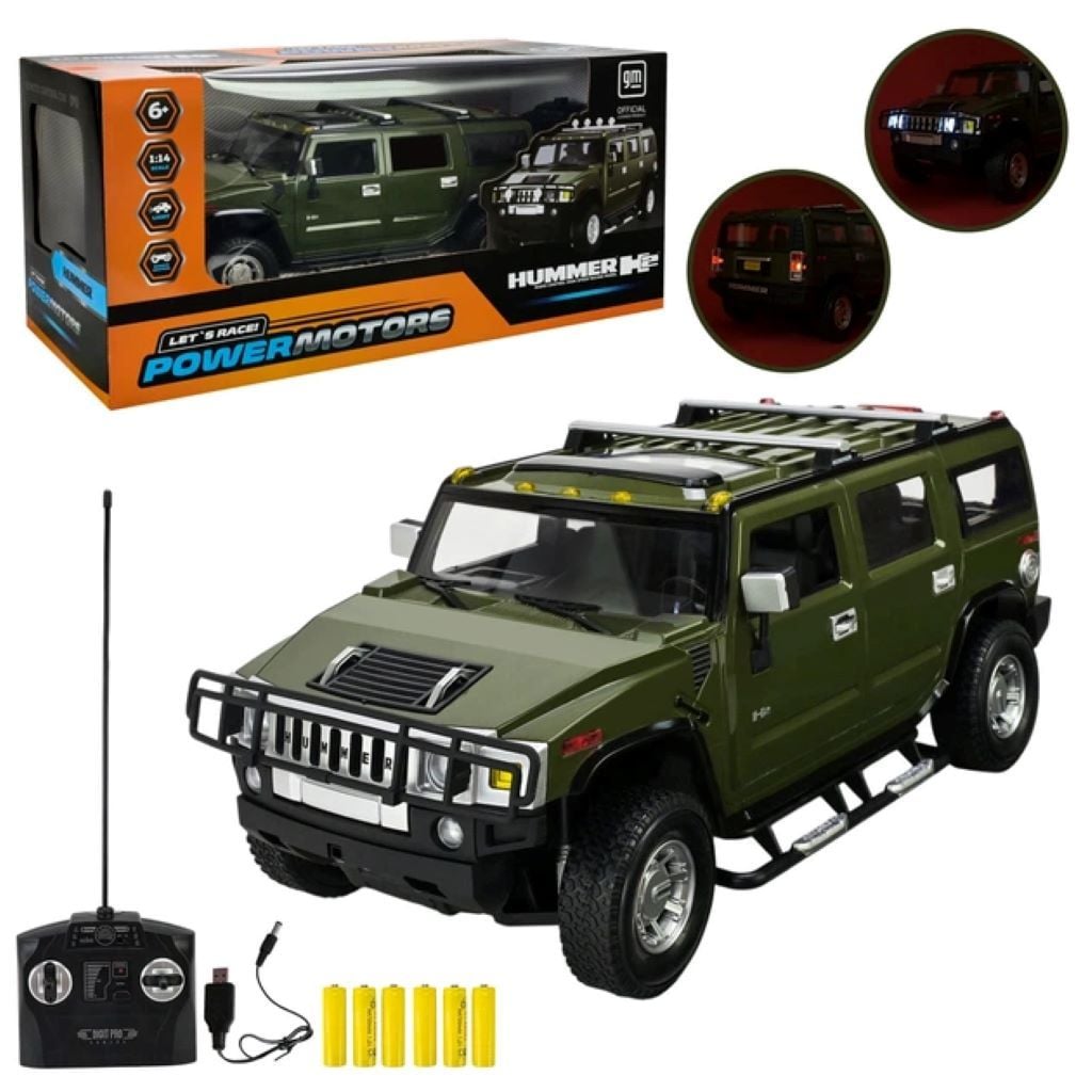 Машина на р/к Hammer H2 1:14 аккумулятор USB у коробці 45*17*19см PM1401 країна іграшок