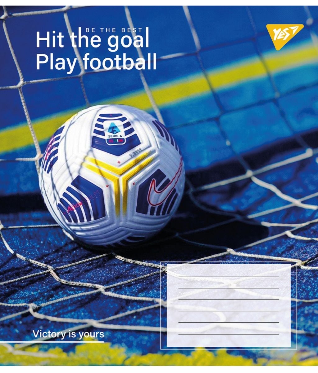 Зошит 60арк лінія A5 тверда обкладинка Yes Hit the goal 767409 Yes