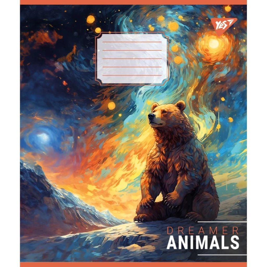 Зошит 60арк лінія A5 тверда обкладинка Yes Dreamer animals 767154 Yes
