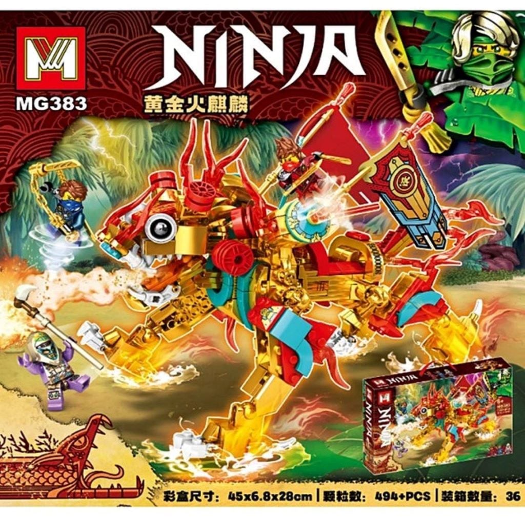 Конструктор типу лего 494+д NINJA в коробці 44*29*6см MG383 Китай