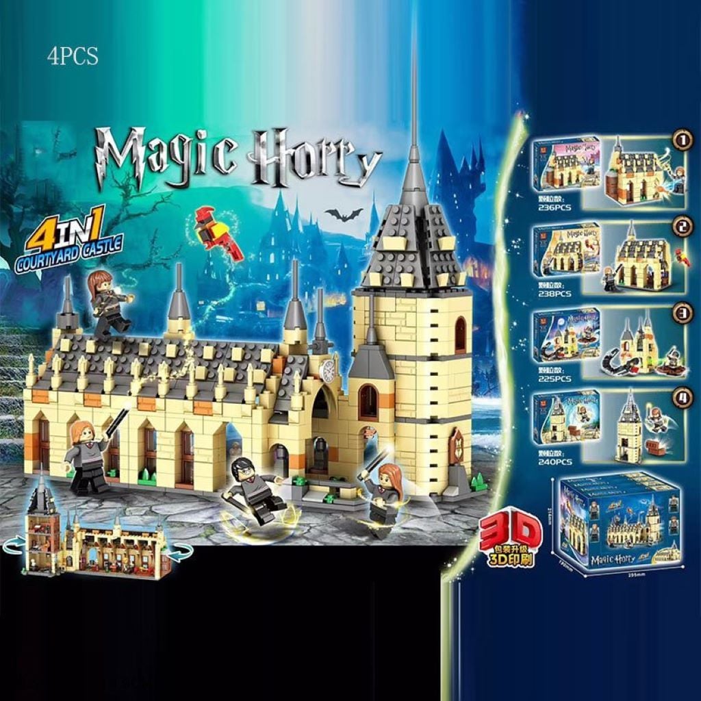 Конструктор 240дет Magic Hoppy Магічна вежа Гоґвортс у коробці 28*21*4,5см GT-140 Китай