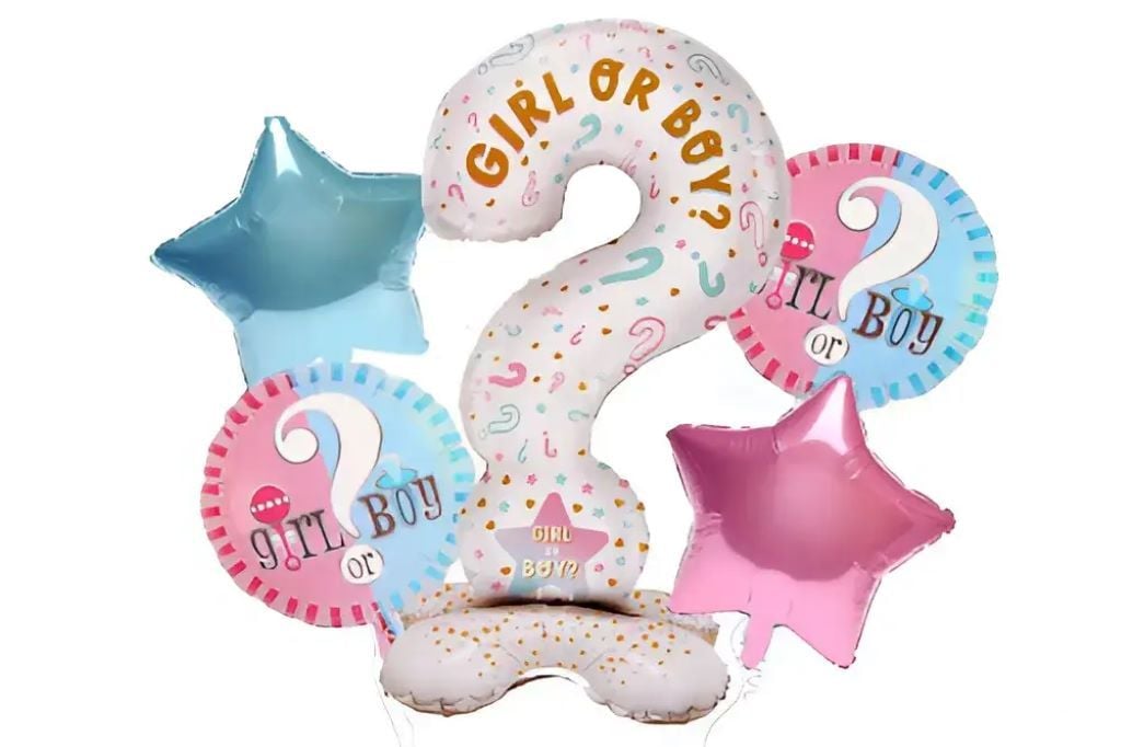 Кульки 5шт набір фольга 27*1шт фольга 18"4шт Girl qr Boy 5-83206 Happy Notes