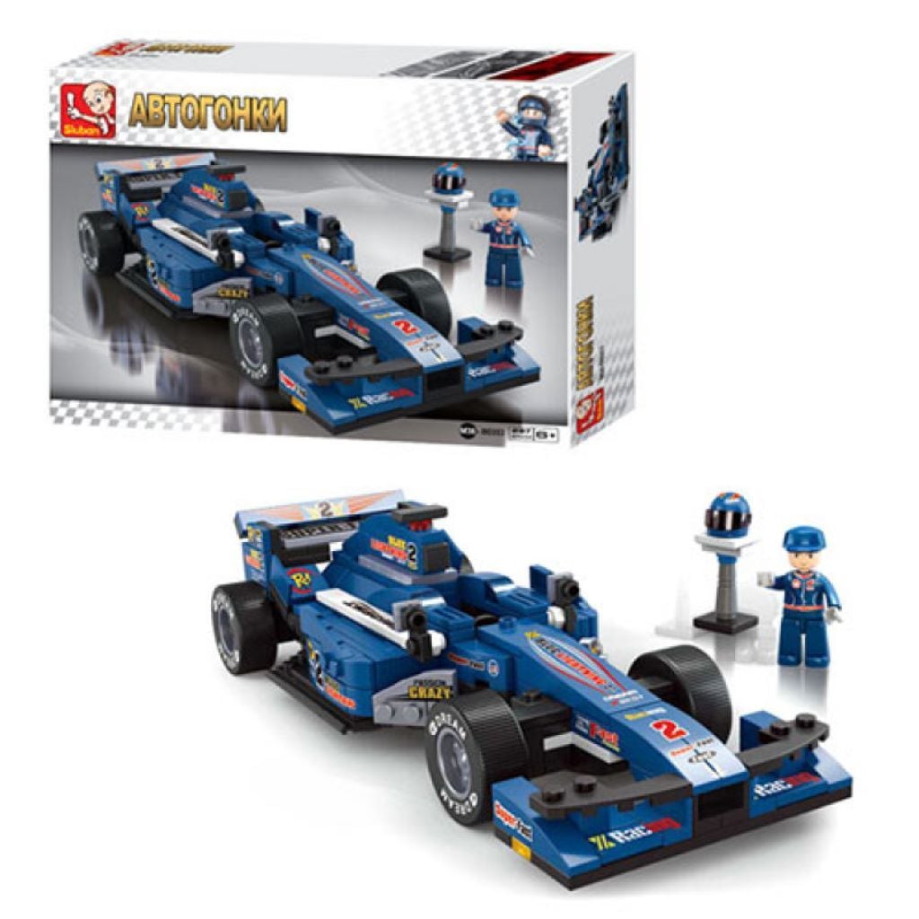 Конструктор типу лего 287 дет Автоперегони машина 2фігурки у коробці 33*24*5,5см M38-B0353 sluban