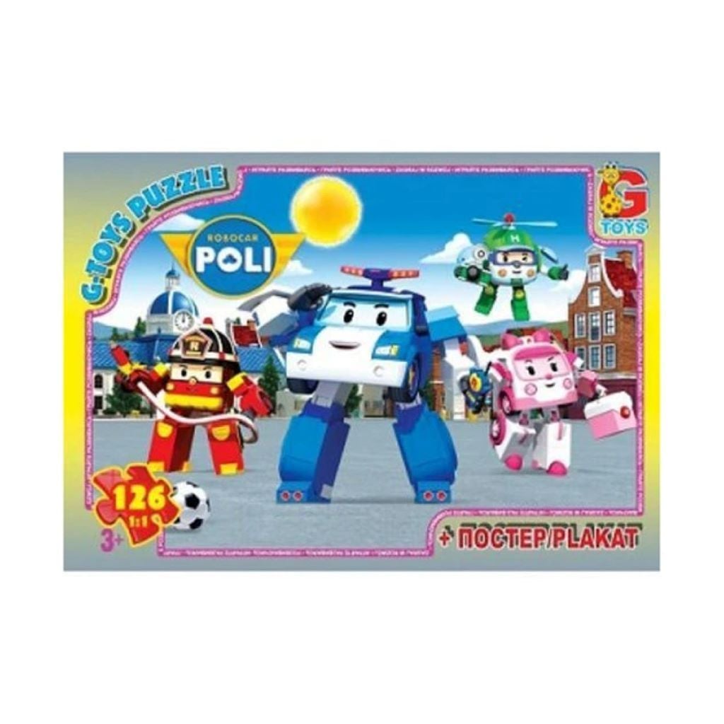 Пазли 117ел Robocar Poli+ постер в коробці 20*13см RR067440 G-Toys