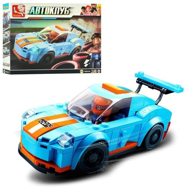 Конструктор типу лего 148дет Car Club машина гонка в коробws 24*19*4,5см M38-B0633A sluban