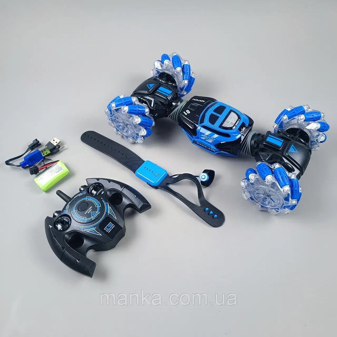 Машина р/у 30 см трюкова з USB зарядне коробка 41*10,5*35см UD2196A Китай