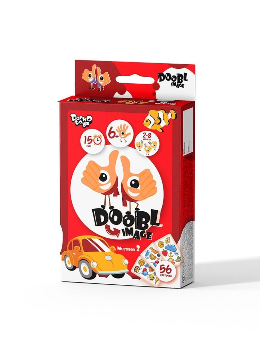 Настільна гра карткова Dooble image Multibox рос 56 карток у коробці 15*9*2см DBI-02-02 Danko toys